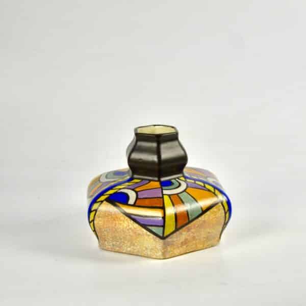 Art Deco cubist vase by Antoine Dubois, Belgium - Image 4