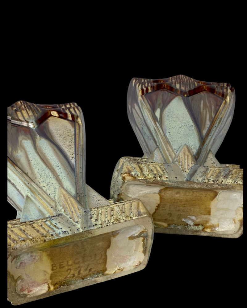 Pair of Thulin Art Deco vases, Belgium - Image 3
