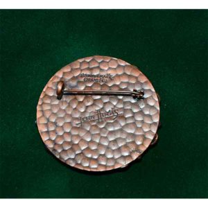 Broche Art Déco Jean Augis En Bronze émaillé 1930 - Bijou Vintage Français - Occasion