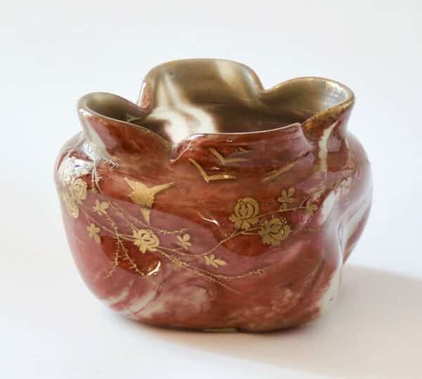 divine style french antiques legras agate glass bowl art nouveau .1