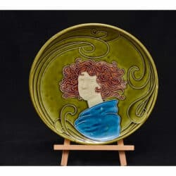 Divine-style-french-antiques-Majolica-Arts-Crafts-Plate-04