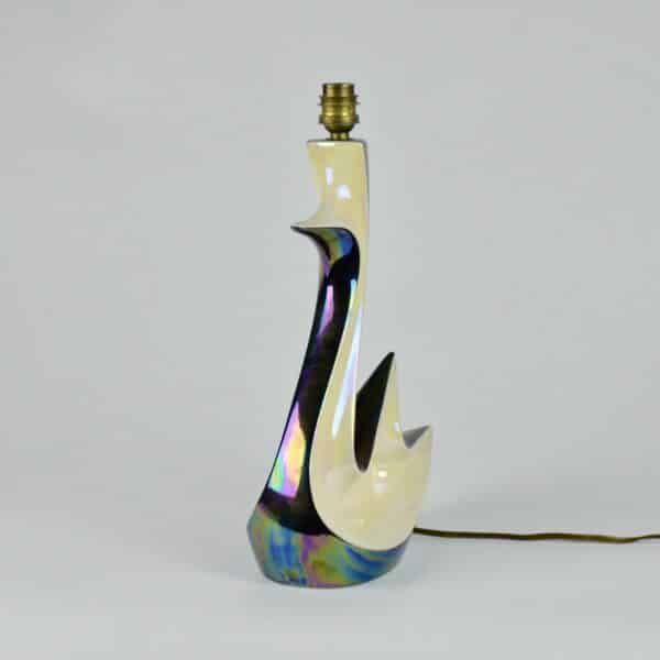 divine style french antiques verceram swan lamp 7