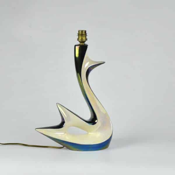 divine style french antiques verceram swan lamp 8