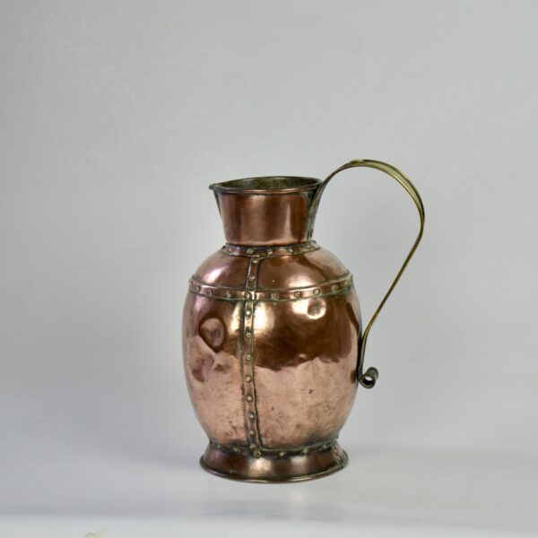 divine style french antiques Victorian riveted copper jug