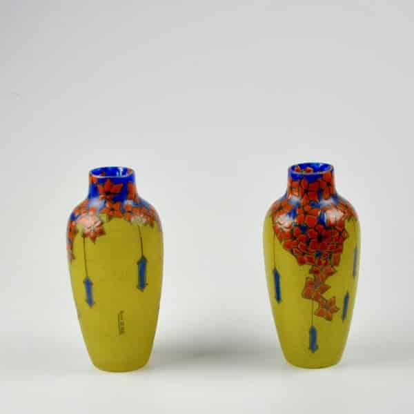 divine style french antiques leune french art deco pair vases