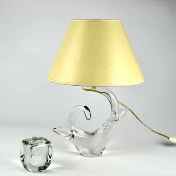 mid century schneider french crystal lamp 4