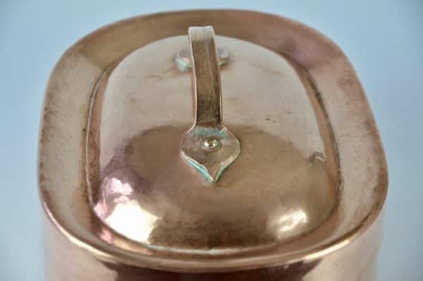 antiques 19th c french copper braiser 9