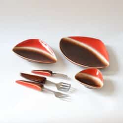 Verceram 1960s 1970s nibbles set 8