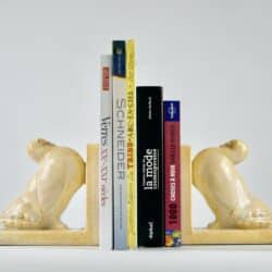 divine style french antiques odyv art deco bookends craquele dove