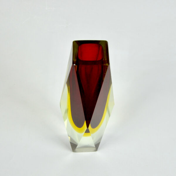 divine style french antiques large faceted mandruzzato murano faceted sommerso vase 3