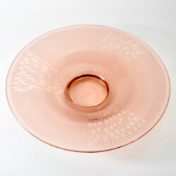 charles schneider art deco bowl peach glass acid etched 1930 French glass le verre français 4