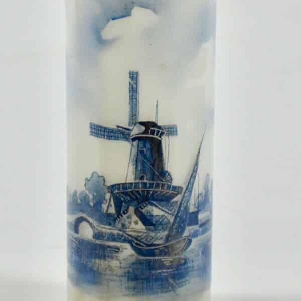 divine style french antiques Rare Legras Delft Opal Glass Vase, c1914 7