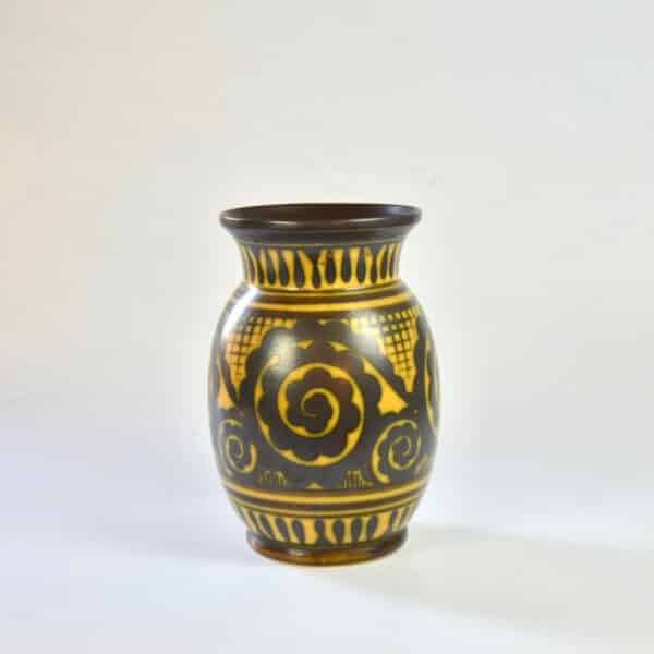 divine style french antiques charles catteau keramis vase ochre