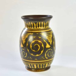 divine style french antiques charles catteau keramis vase ochre