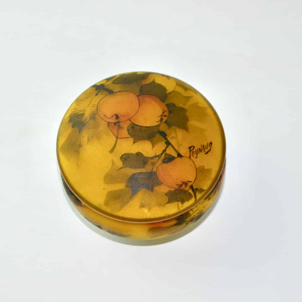 Saladier En étain Art Nouveau – Motif Fraise – Pot-pourri Bonbonnière – France