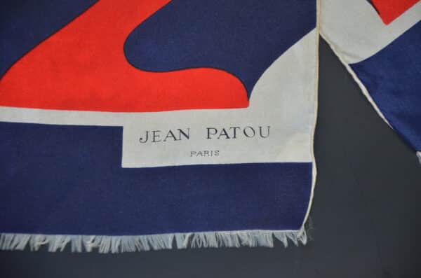 1960s Jean Patou silk scarf divine style french antiques 1