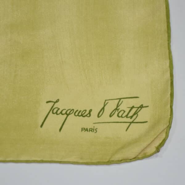 divine style french antiques jacques fath silk scarf lemon floral 60s 2