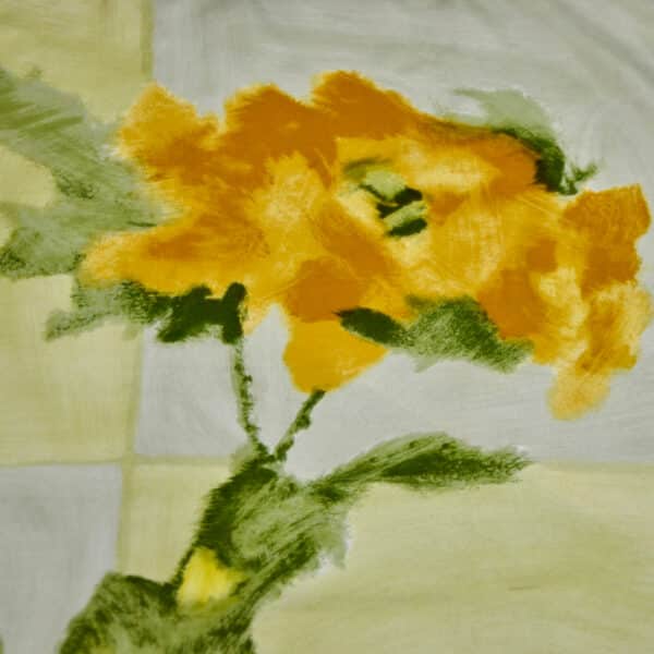 divine style french antiques jacques fath silk scarf lemon floral 60s 3
