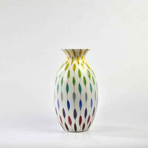 divine style french antiques bitossi piume multicolore vase aldo londi (1)