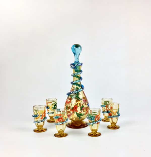 divine style french antiques fritz hacker enamel decanter