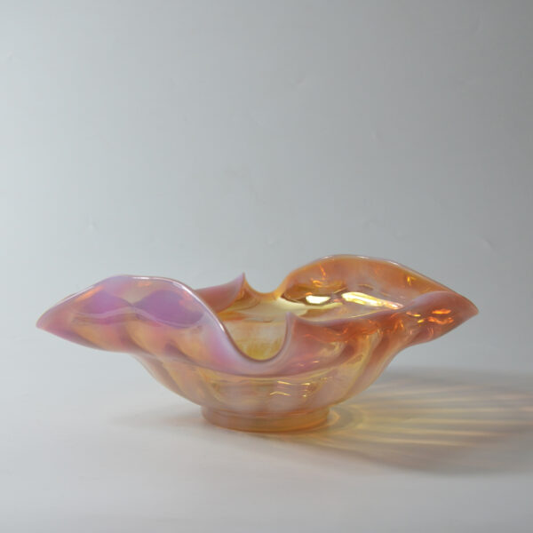 art nouveau monot et stumpf pantin antique French pink opalescent glass bowl c1900 3