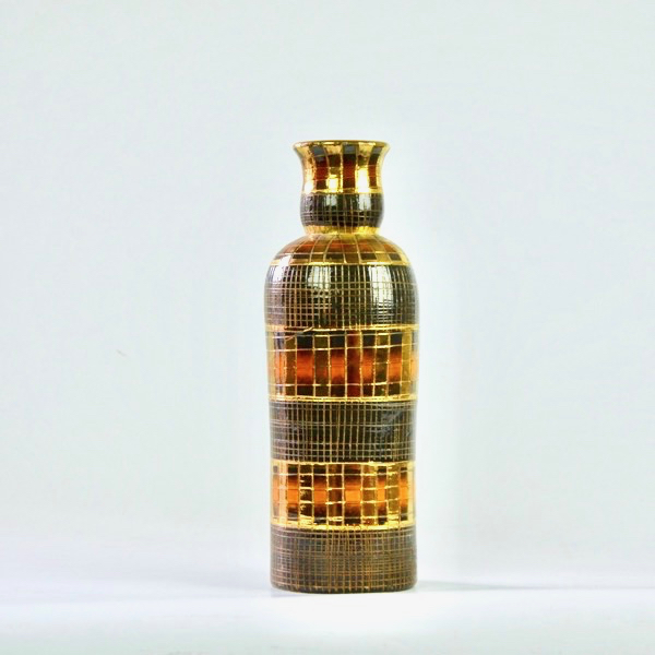 divine style french antiques fratelli franciullacci gold sgraffito decanter bottle vase 4