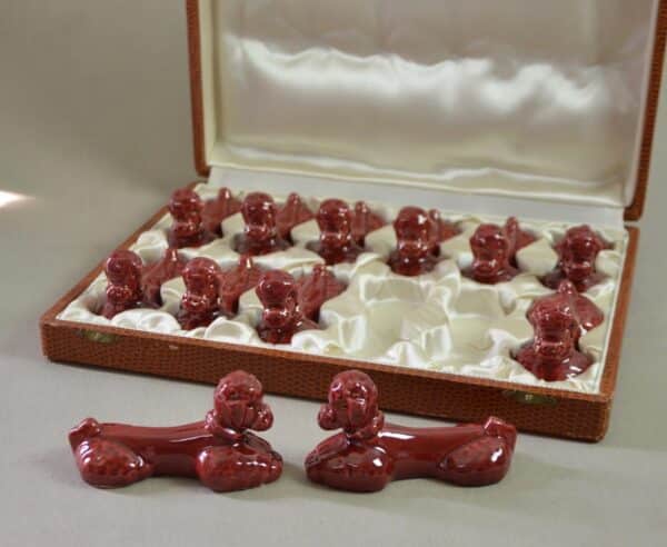divine style french antiques 12 1940s ceramic poodle knife rests 2