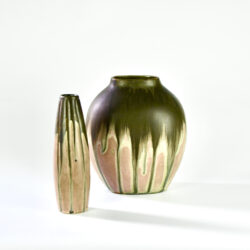 2 Gilbert Metenier Art Deco vases divine style french antiques 1