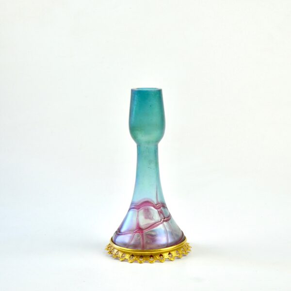 divine style french antiques Pallme konig trailed glass vase 1900 art nouveau 3