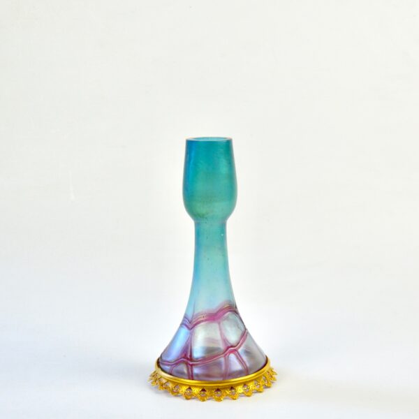 divine style french antiques Pallme konig trailed glass vase 1900 art nouveau 6