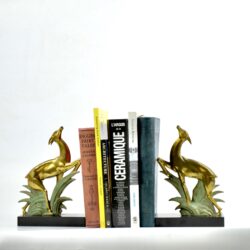 divine style french antiques art deco bookends leaping deer onyx 3