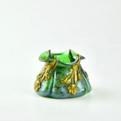 divine style french antiques loetz art nouveau vase gilt ornament 7