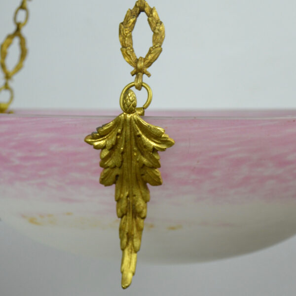 divine style french antiques rethondes art deco light gilt bronze pate de verre 5