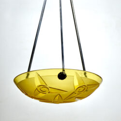 divine style french antiques signed degué art deco light