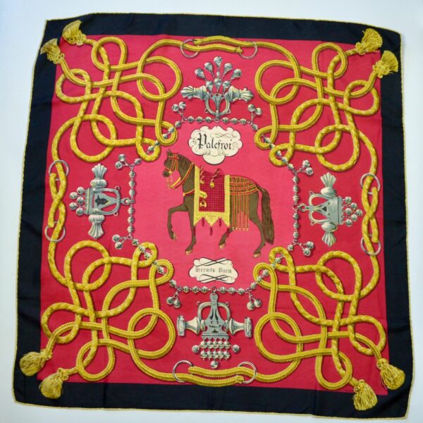 divine style french antiques Hermès silk scarf Palefroi 1965