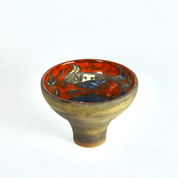 divine style french antiques mid century Italian pottery bowl