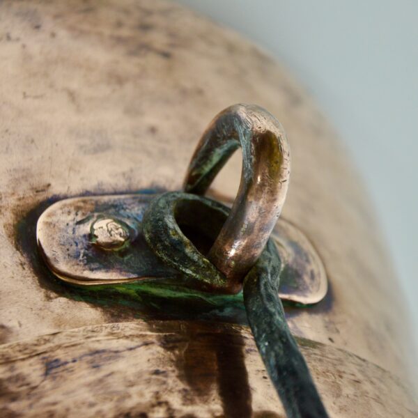 divine style french antiques large 19thc hammered copper cauldron lid dovetail 2
