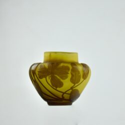 gallé vase cameo glass divine style french antiques