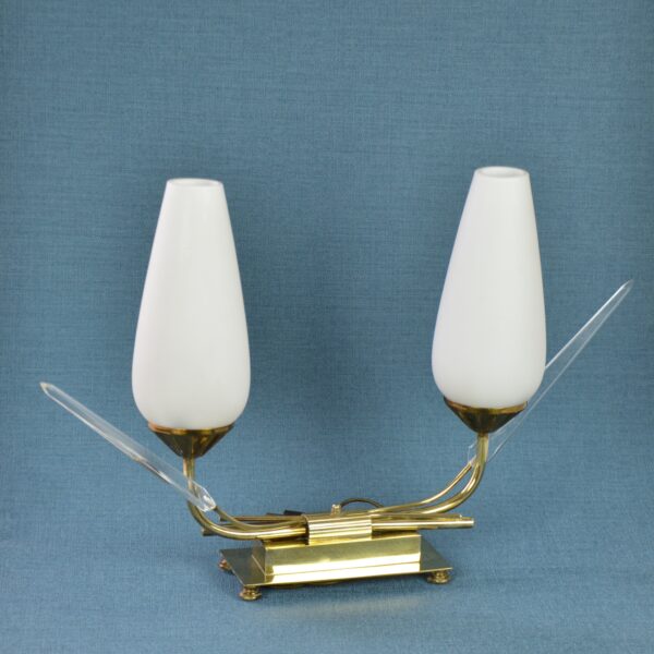 divine style french antiques mid century brass table lamp arlus 1960s
