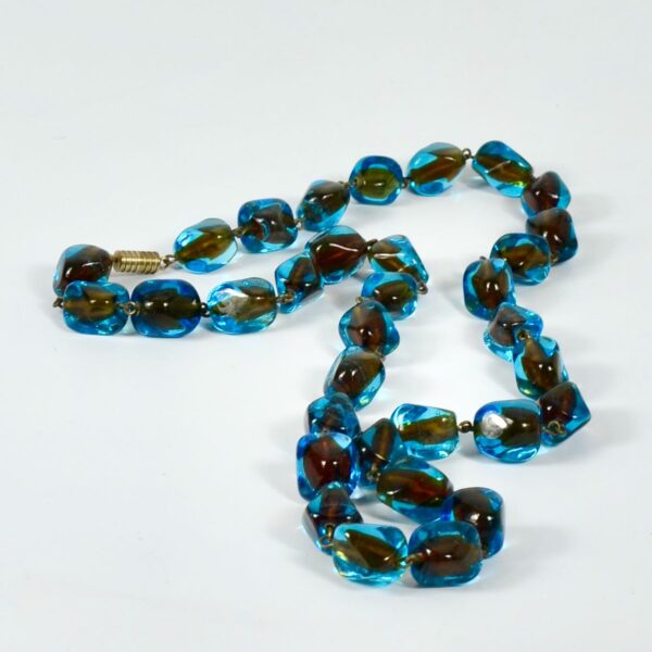 1950s-Murano-sommerso-bead necklace divine style french antiques 2
