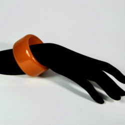 Thick bakelite bangle extra wide shape french art deco 1930s bakelite bracelet