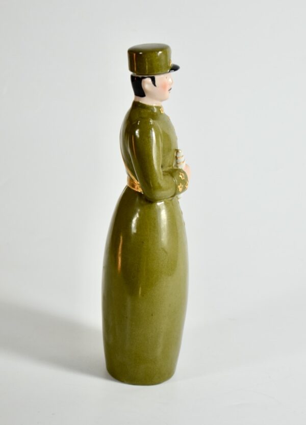 Robj Paris liquor bottle art deco brigadier general french ceramics 1