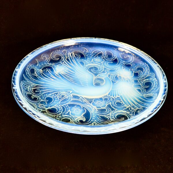 pierre d'Avesn Art Deco opalescent bird of paradise divine style french antiques 1