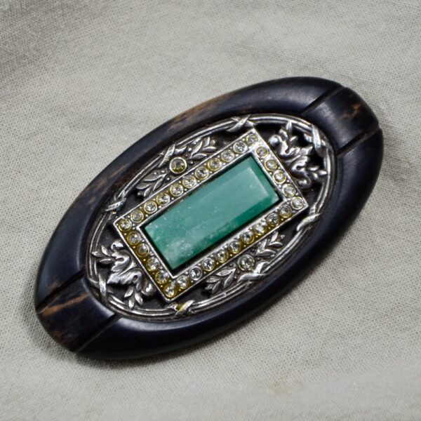 art deco brooch jade silver 1900 divine style french antiques 3