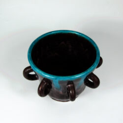 Accolay French ceramic planter mid century modern 1960s
