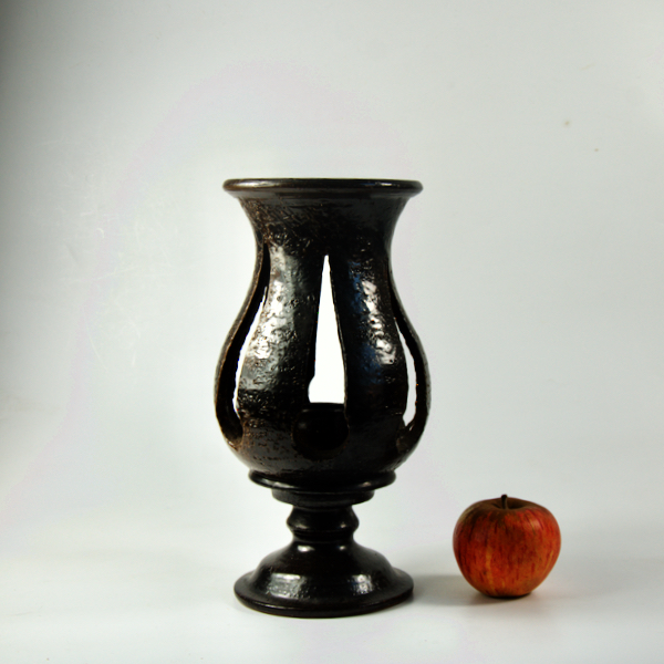 jean marais ceramic candlestick 1960s french pottery mid century modern