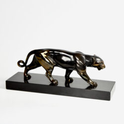 Art Deco panther sculpture Louis Albert Carvin Animal Sculpture French Art Deco 1930 2