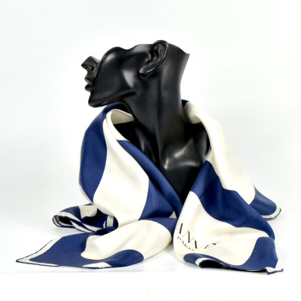 Lanvin silk scarf vintage 1980s french designer silk scarf couture