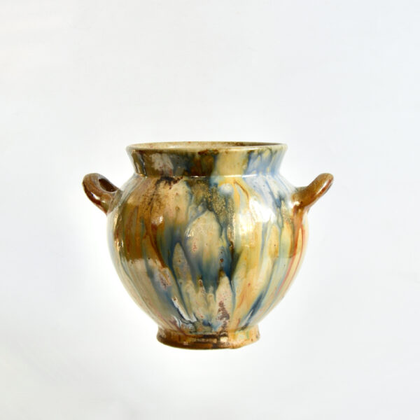 Roger Guerin Bouffioulx Art Deco glazed stoneware pot 1930 Belgian pottery 4