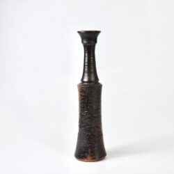 Jean Marais enamelled bottle vase 1950s French mid century pottery Vallauris brutalist studio pottery